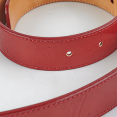 Louis Vuitton Red Vernis Monogram Belt 90cm