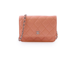 Chanel Peach Mini Caviar WOC
