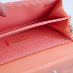 Chanel Peach Mini Caviar WOC