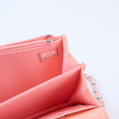 Chanel Peach Mini Caviar WOC