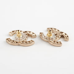 Chanel CC Crystal Earrings