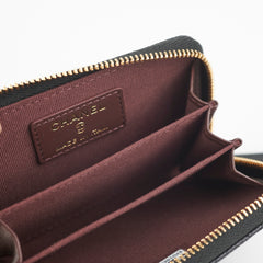 Chanel Caviar Black Zipper Coin Pouch