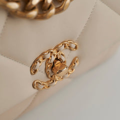 Chanel Small 19 Beige