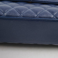 Chanel Coco Handle Small Caviar Navy - Microchipped