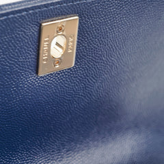 Chanel Coco Handle Small Caviar Navy - Microchipped