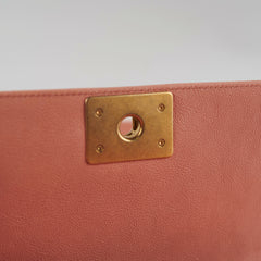 Chanel Small Boy Caviar Coral