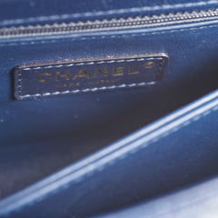 Chanel Coco Handle Small Caviar Navy - Microchipped