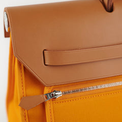 Hermes Herbag 39 Jaune D'Or R Square Stamp