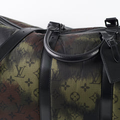 Louis Vuitton x Virgil Abloh Camouflage Monogram Keepall 50 Bandouliere Black/Khaki
