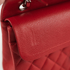 Chanel Classic Flap Medium Caviar Red