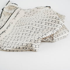 Chanel White Twilly and Scrunchie Set