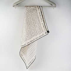 Chanel White Twilly and Scrunchie Set