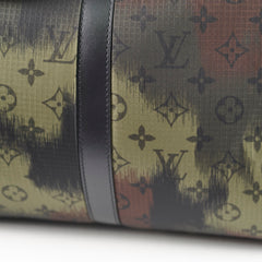 Louis Vuitton x Virgil Abloh Camouflage Monogram Keepall 50 Bandouliere Black/Khaki