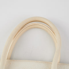 Hermes Birkin 35 Clemence White Stamp P Square (2012)