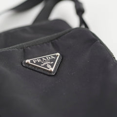 Prada Nylon Phone Case Crossbody Bag Black