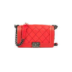 Chanel Boy Old Medium Red