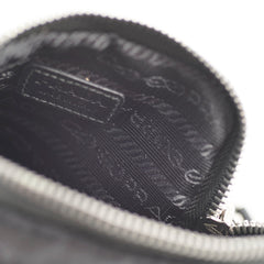 Prada Nylon Phone Case Crossbody Bag Black