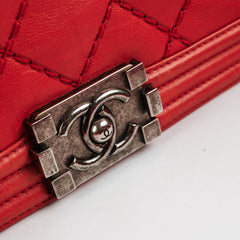 Chanel Boy Old Medium Red