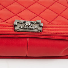 Chanel Boy Old Medium Red