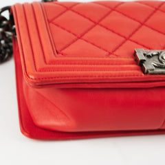 Chanel Boy Old Medium Red