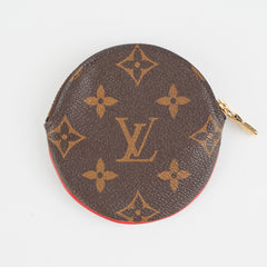 Louis Vuitton Christmas Edition Round Monogram Coin Purse