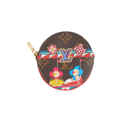 Louis Vuitton Christmas Edition Round Monogram Coin Purse