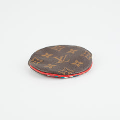 Louis Vuitton Christmas Edition Round Monogram Coin Purse