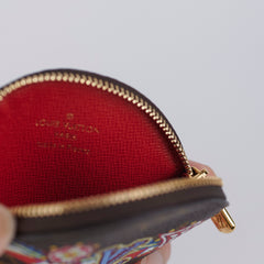 Louis Vuitton Christmas Edition Round Monogram Coin Purse