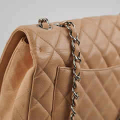 Chanel Jumbo Single Flap Caviar Beige - Series 13