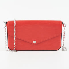 Louis Vuitton Pochette Felicie Red Epi