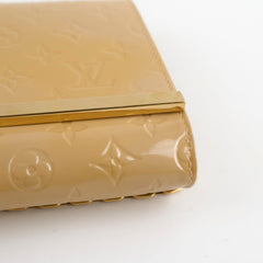 Louis Vuitton Monogram Vernis Ana Clutch Beige