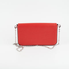 Louis Vuitton Pochette Felicie Red Epi