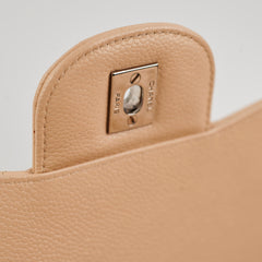 Chanel Jumbo Single Flap Caviar Beige - Series 13