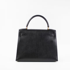 Hermes Kelly 28 Ardennes Noir - Y Circle Stamp 1995