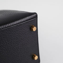 Hermes Kelly 28 Ardennes Noir - Y Circle Stamp 1995