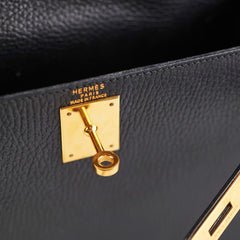 Hermes Kelly 28 Ardennes Noir - Y Circle Stamp 1995