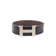 Hermes Mens 95cm Black Reversible Belt