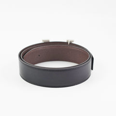 Hermes Mens 95cm Black Reversible Belt