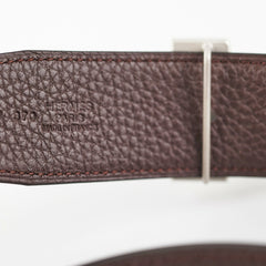 Hermes Mens 95cm Black Reversible Belt