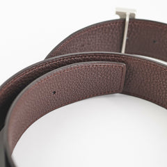 Hermes Mens 95cm Black Reversible Belt
