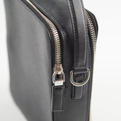 Prada Saffiano Brique leather Bag Black
