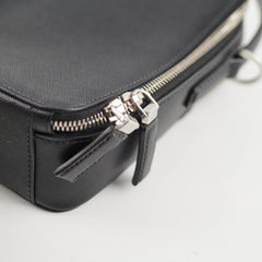 Prada Saffiano Brique leather Bag Black