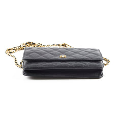 Chanel Wallet On Chain WOC Caviar Black (22 Series)