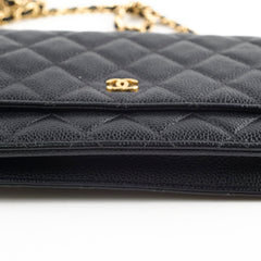 Chanel Wallet On Chain WOC Caviar Black (22 Series)