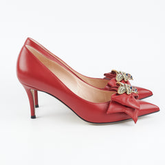 Gucci Red Bee Heels Size 40