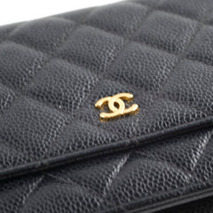 Chanel Wallet On Chain WOC Caviar Black (22 Series)