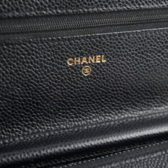 Chanel Wallet On Chain WOC Caviar Black (22 Series)