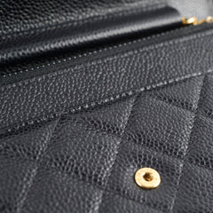 Chanel Wallet On Chain WOC Caviar Black (22 Series)