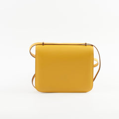 Hermes Mini 18 GHW Constance Jaune C Stamp 2018