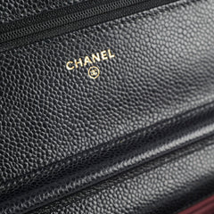 Chanel Wallet On Chain WOC Caviar Black (22 Series)